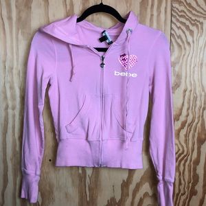 BEBE zip up hoodie